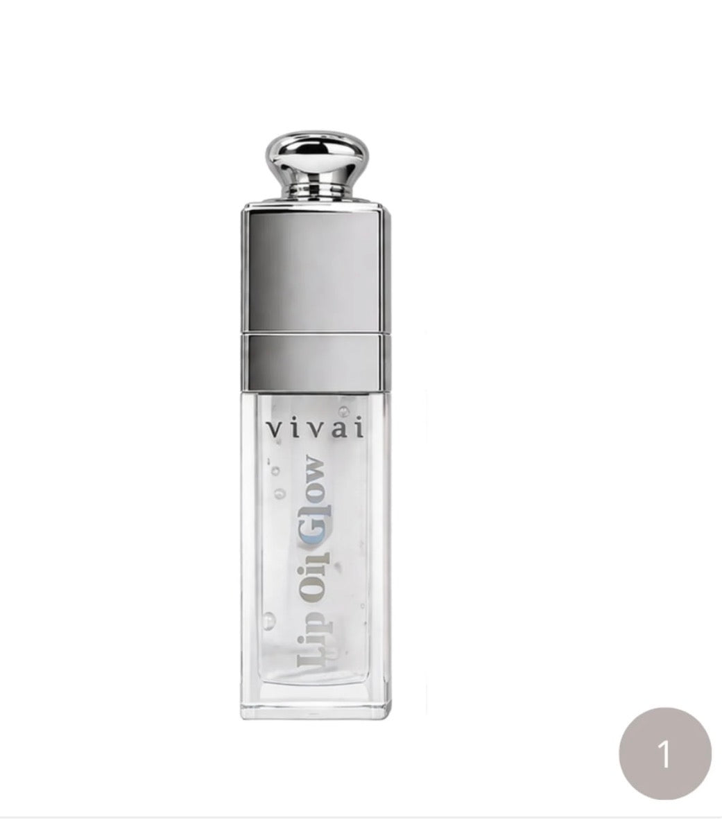 Lip Oil Glow Vivai 3171-01: Efeito Espelhado Glass Lips & Hidratação Intensa