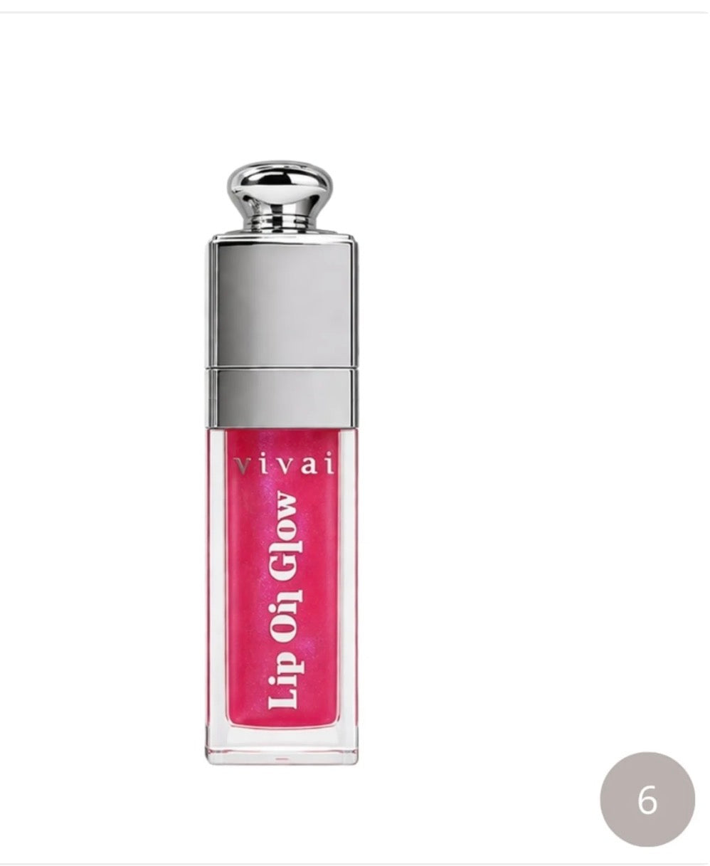 Lip Oil Glow Vivai Cor 06: Efeito Sunset Glow Espelhado & Nutrição de Luxo