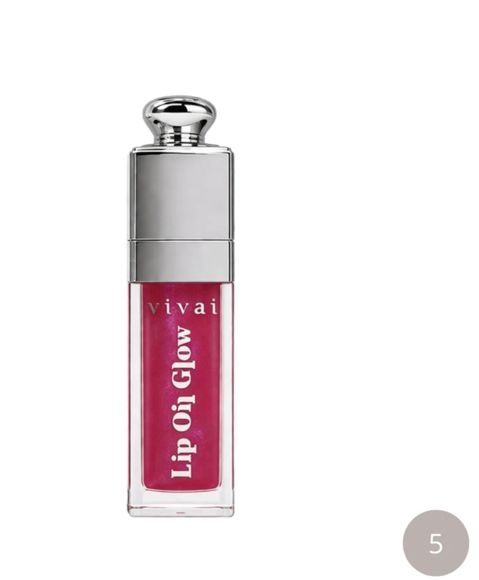 Lip Oil Glow Vivai Cor 05: Efeito Cool Pink Espelhado & Hidratação Imediata