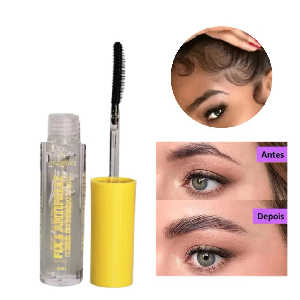 Gel Fixador para Sobrancelhas e Baby Hair Fix & Antifrizz Miamake Incolor 6ml Original Miamake