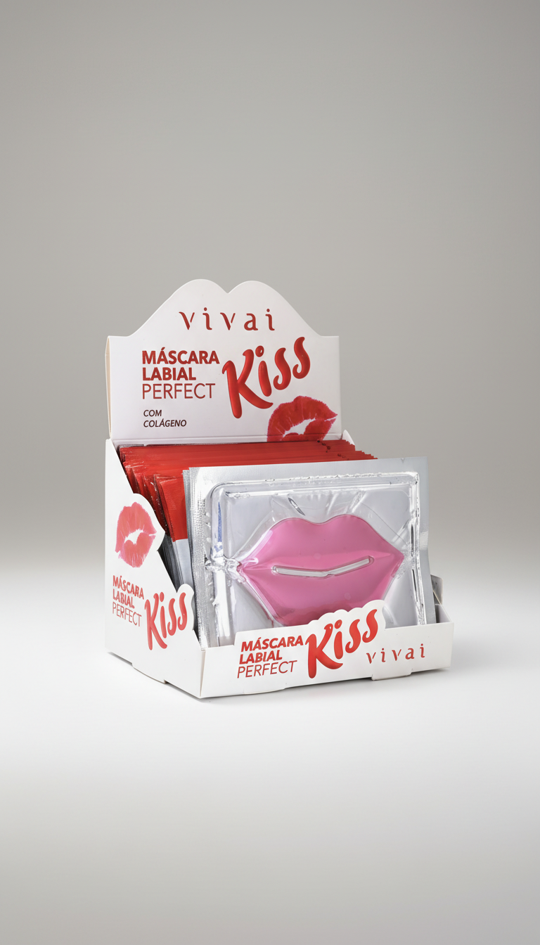 Máscara Labial Perfect Kiss Vivai: Hidratação Intensiva & Regeneração Noturna