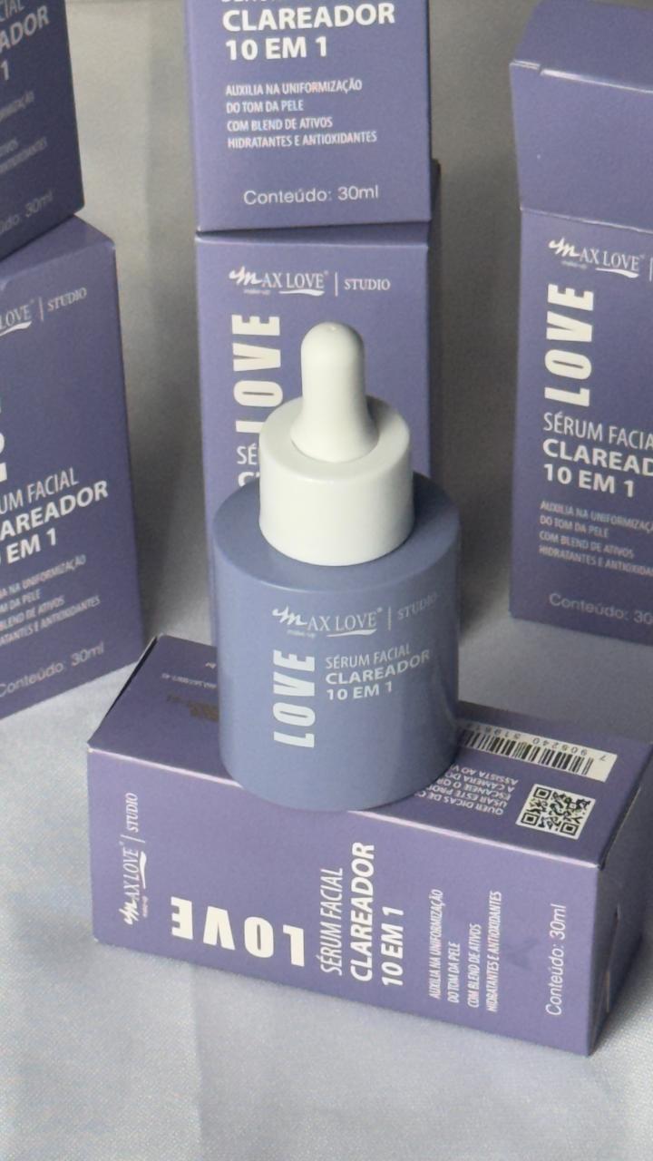 Sérum Facial Clareador 10 em 1 Max Love 30ml - Original