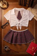 Fantasia Professora Sedutora Branco | Lingerie Feminina M - Afrodite Beauty