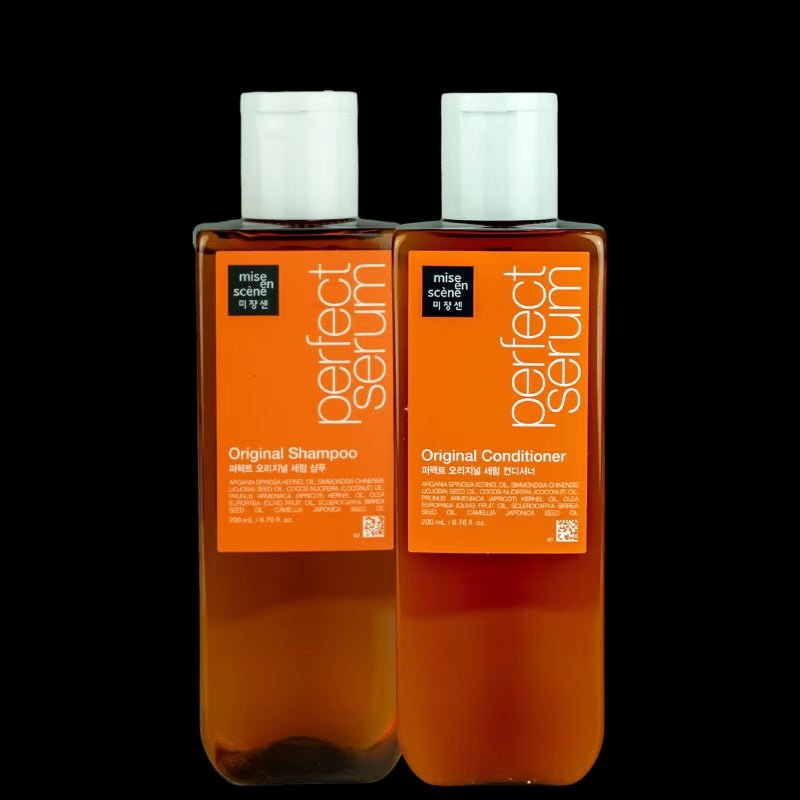 Kit Shampoo + Condicionador Mise En Scène Perfect Serum Original 530g | Hidratação Coreana - Afrodite Beauty