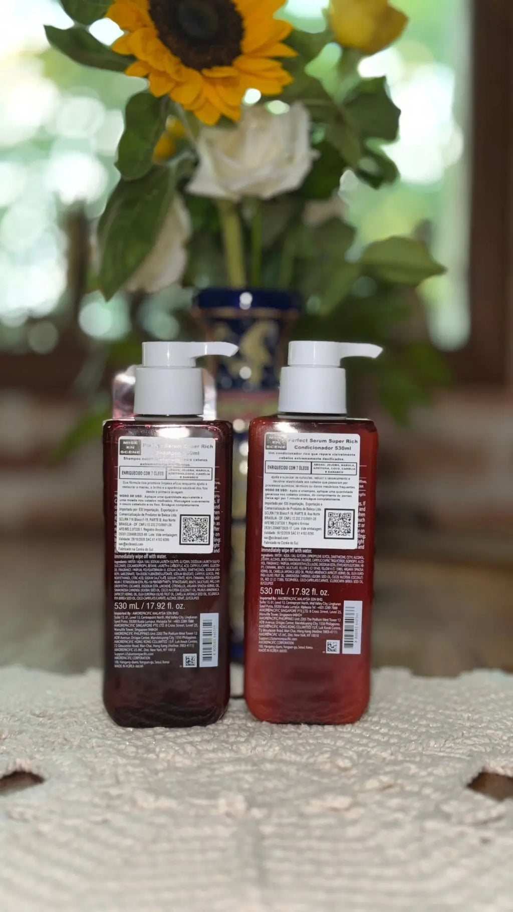 Kit Shampoo + Condicionador Mise En Scène Perfect Serum Super Rich 530ml | Hidratação Intensa - Afrodite Beauty