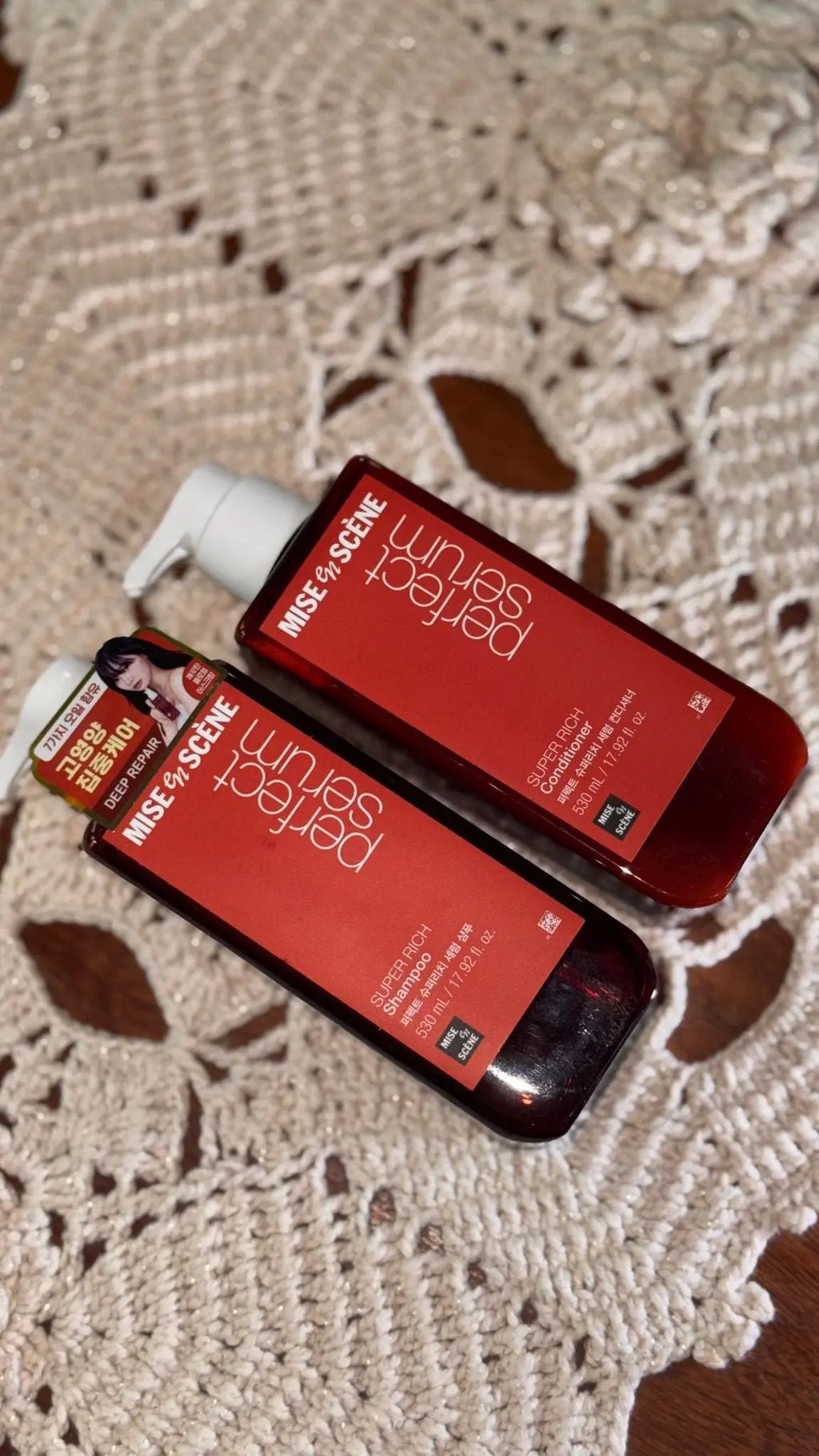 Kit Shampoo + Condicionador Mise En Scène Perfect Serum Super Rich 530ml | Hidratação Intensa - Afrodite Beauty