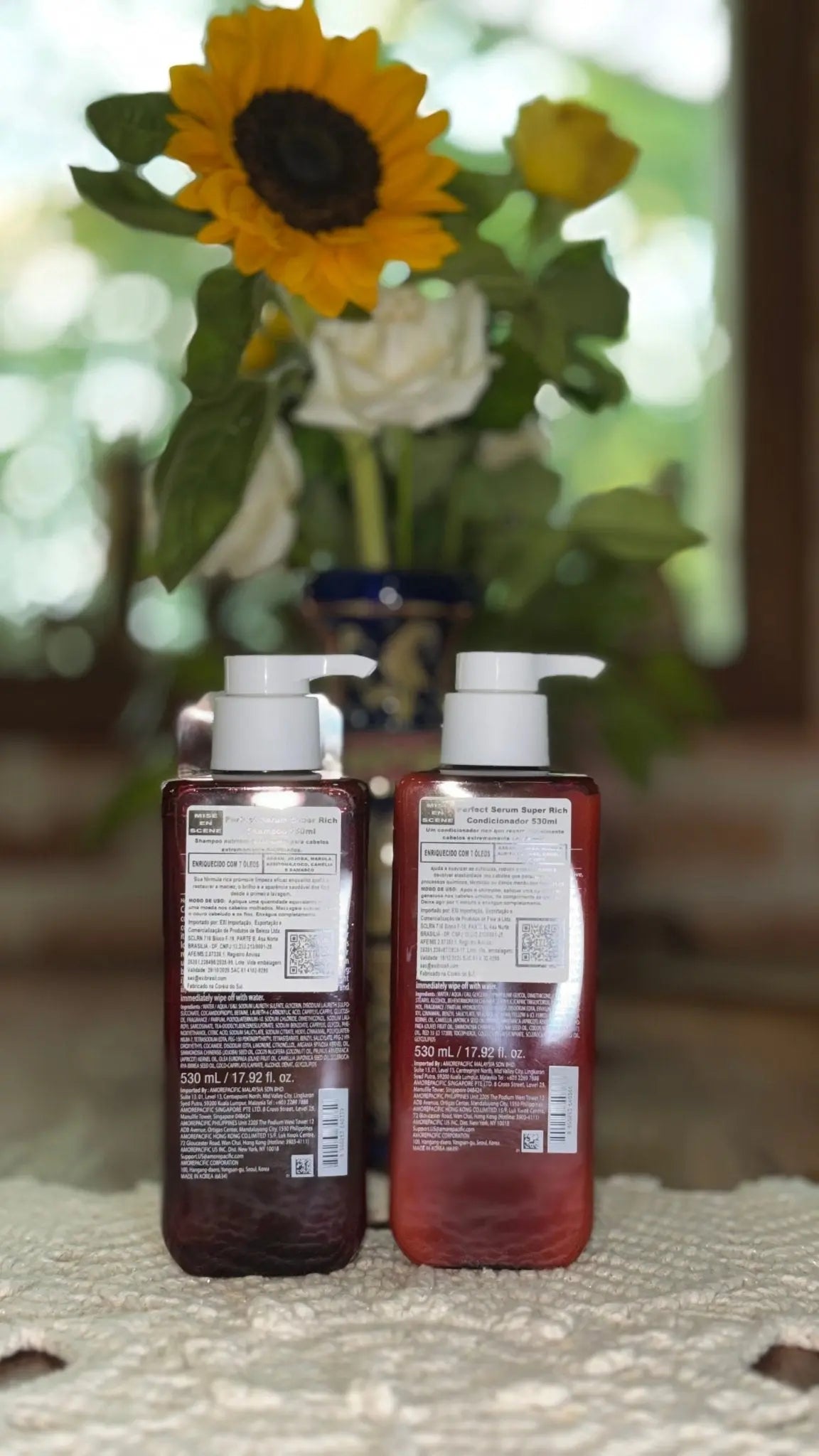 Kit Shampoo + Condicionador Mise En Scène Perfect Serum Super Rich 530ml | Hidratação Intensa - Afrodite Beauty