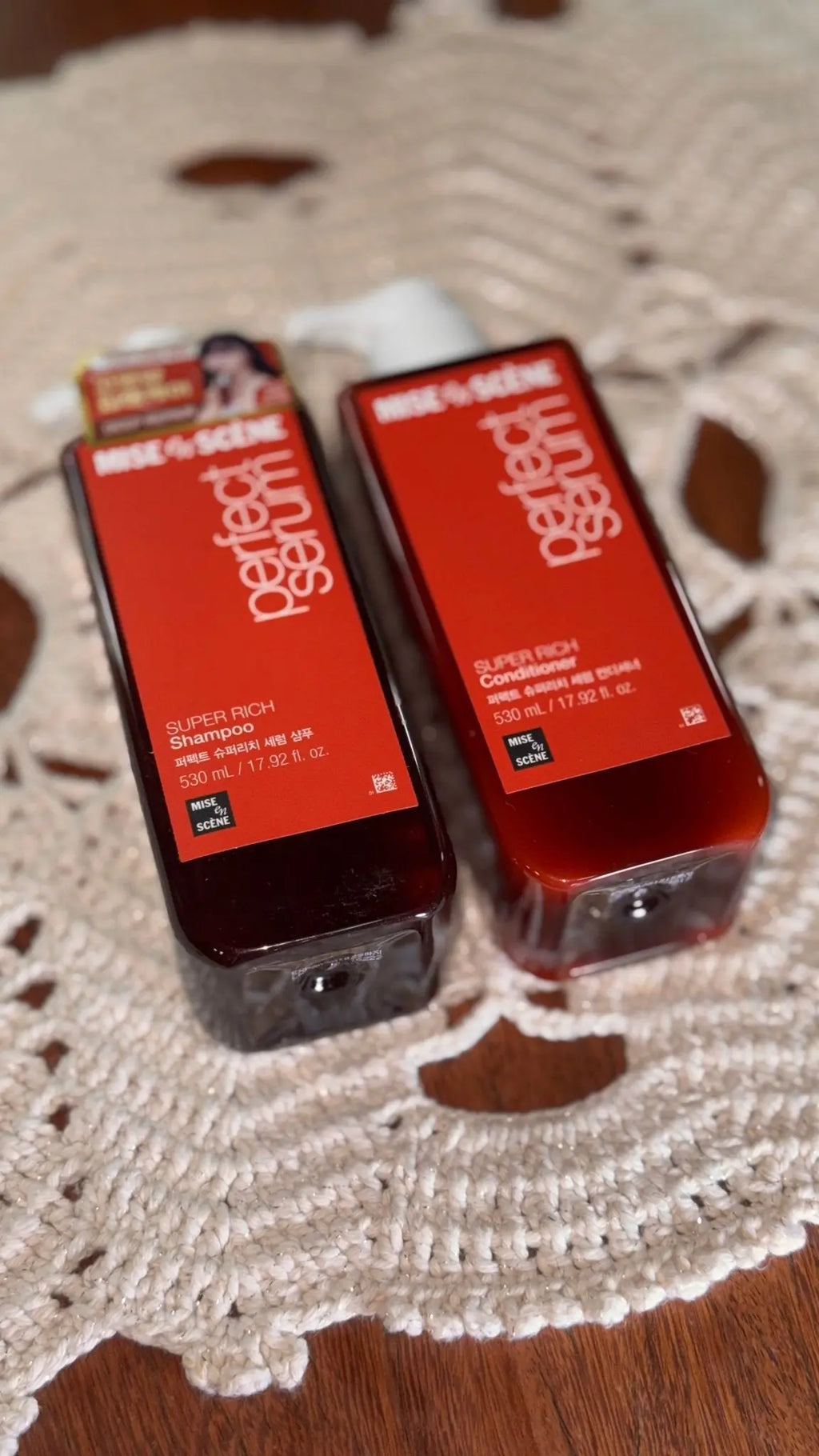 Kit Shampoo + Condicionador Mise En Scène Perfect Serum Super Rich 530ml | Hidratação Intensa - Afrodite Beauty