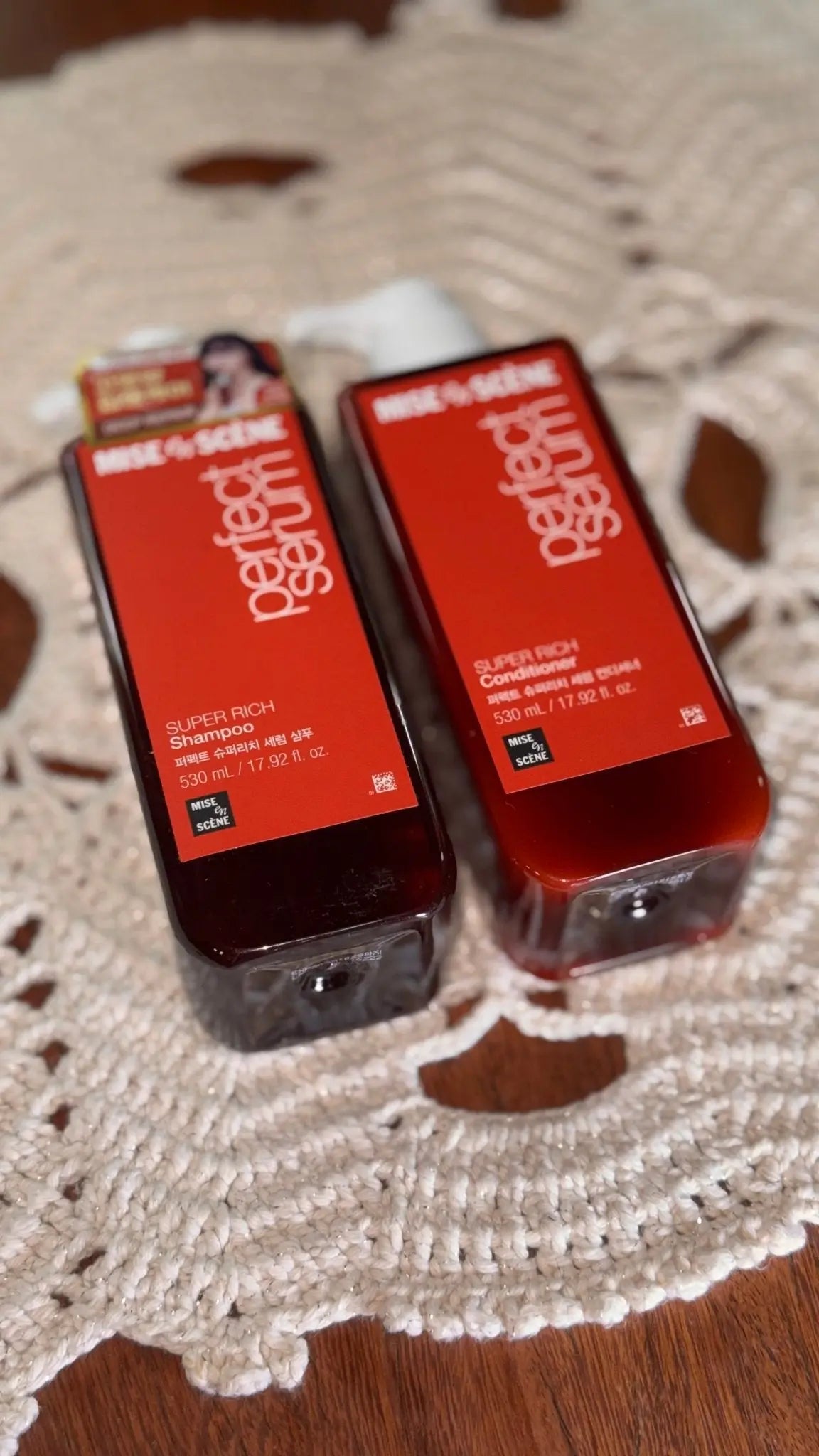 Kit Shampoo + Condicionador Mise En Scène Perfect Serum Super Rich 530ml | Hidratação Intensa - Afrodite Beauty