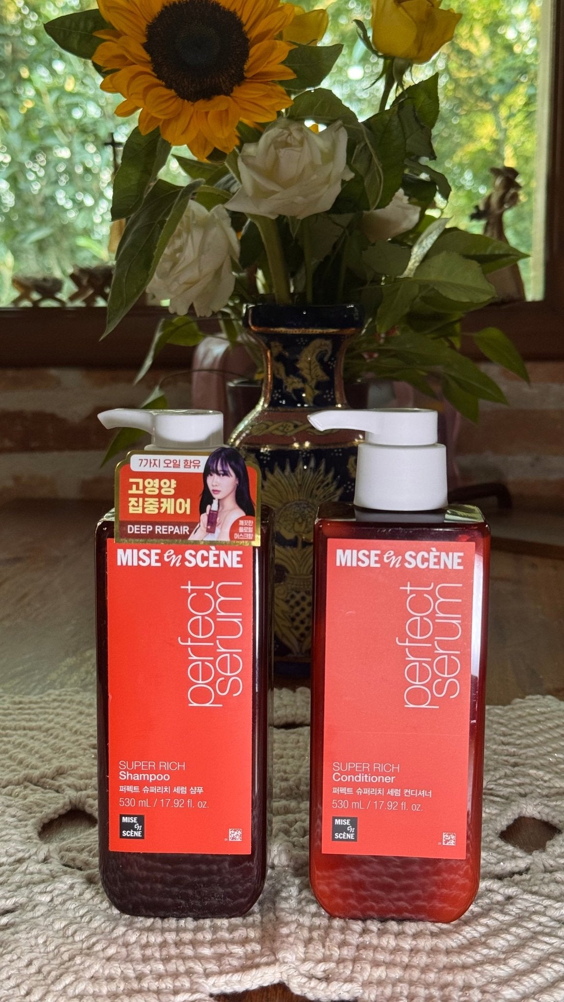 Kit Shampoo + Condicionador Mise En Scène Perfect Serum Super Rich 530ml | Hidratação Intensa - Afrodite Beauty