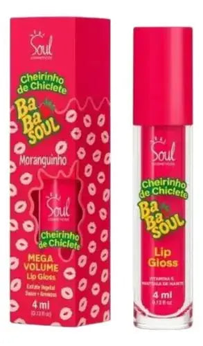 Lip Gloss Babasoul Soul Cosméticos: Brilho Espelhado, Hidratação Intensa e Cheirinho de Chiclete - Afrodite Beauty