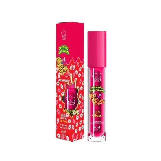 Lip Gloss Babasoul Soul Cosméticos: Brilho Espelhado, Hidratação Intensa e Cheirinho de Chiclete - Afrodite Beauty