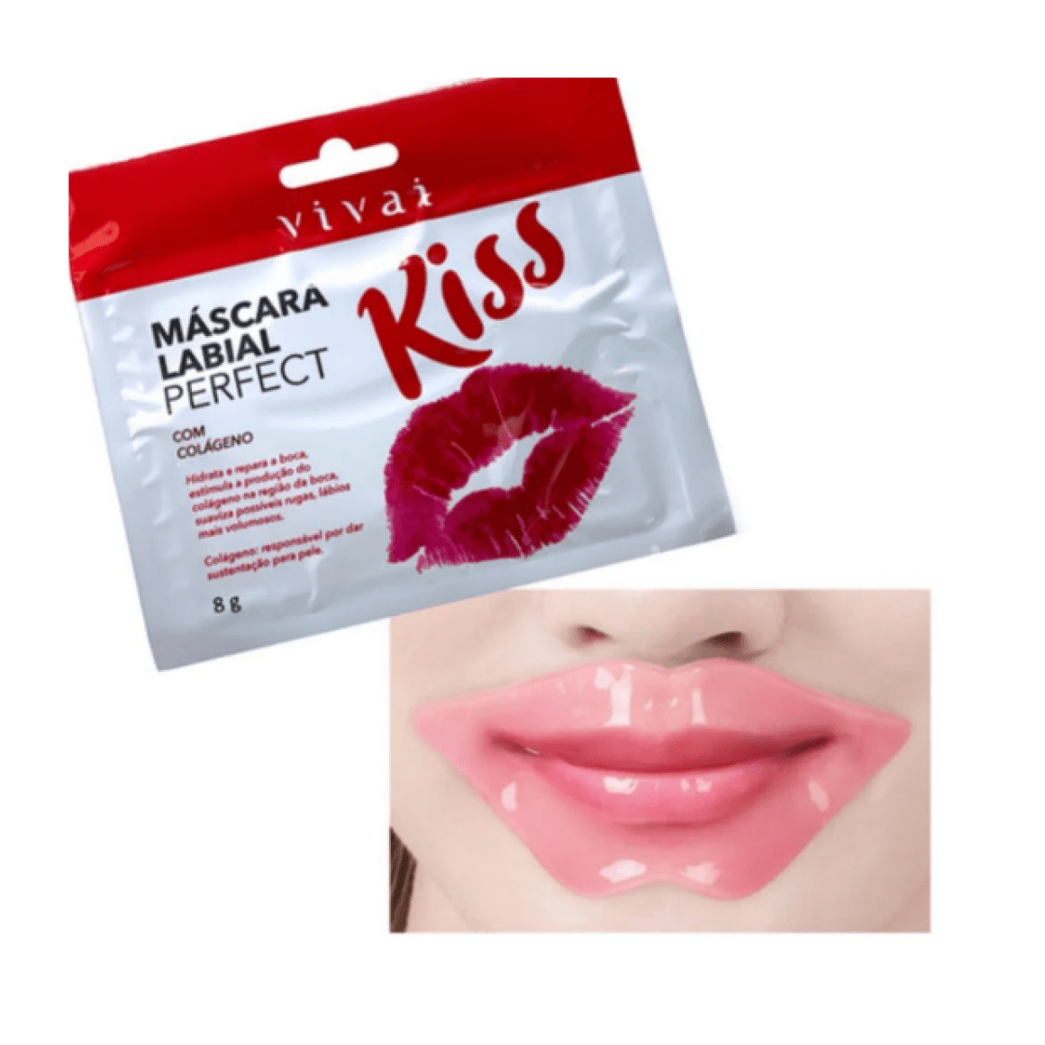 Máscara Labial Perfect Kiss Vivai: Hidratação Intensiva & Regeneração Noturna - Afrodite Beauty