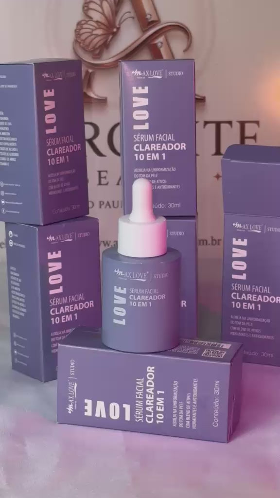 Sérum Facial Clareador 10 em 1 Max Love 30ml - Original