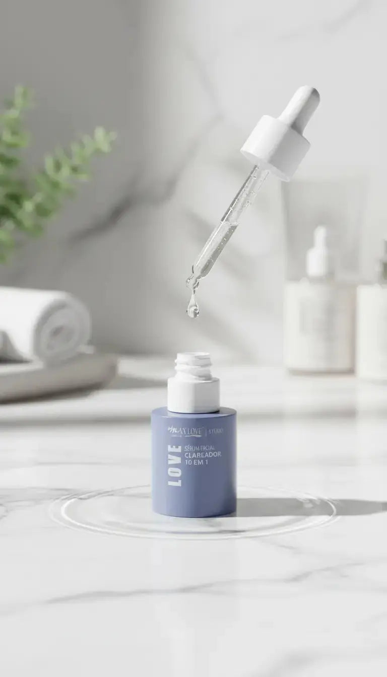 Sérum Facial Clareador 10 em 1 Max Love (30ml) – Pele Radiante e Sem Manchas - Afrodite Beauty
