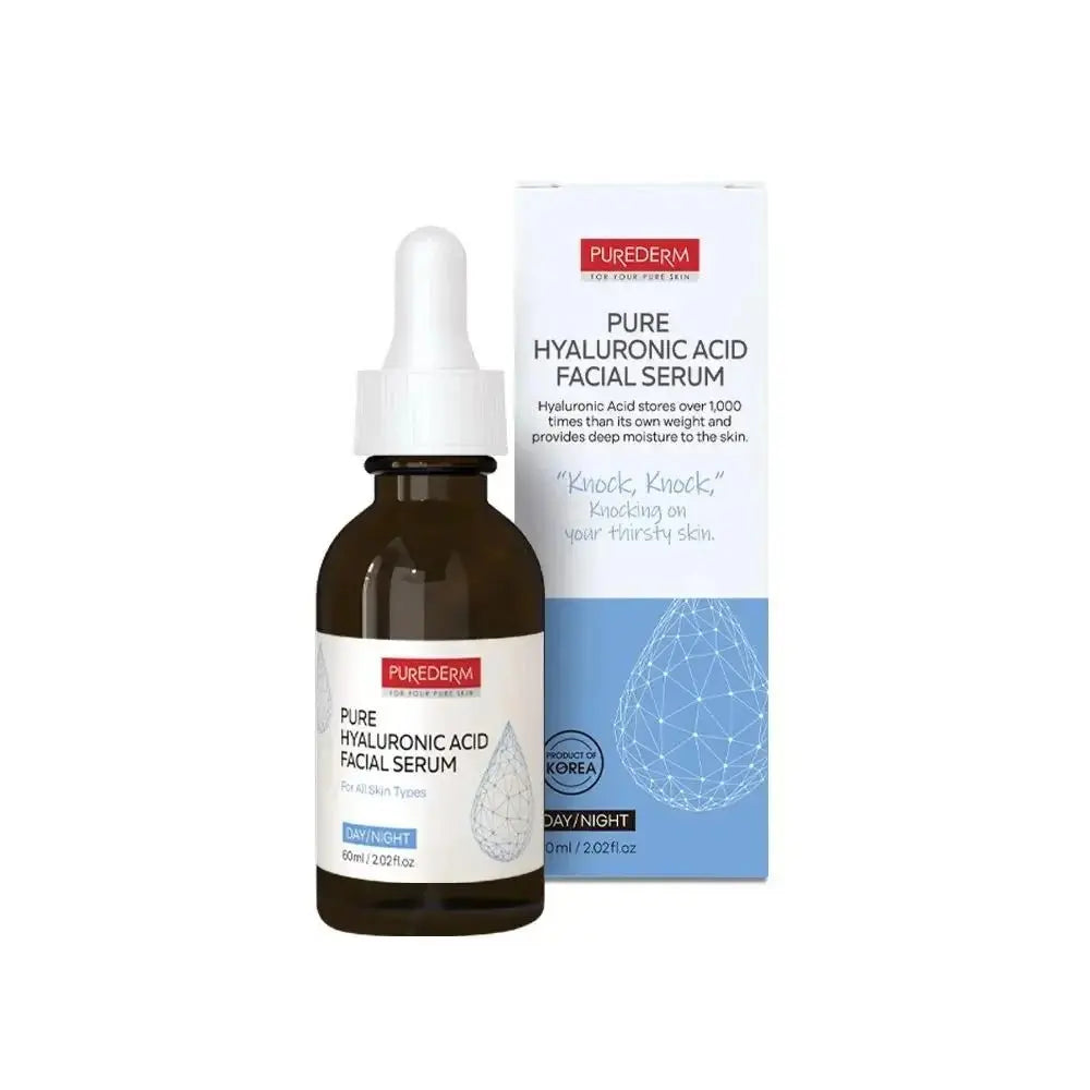Sérum Facial Purederm Ácido Hialurônico Puro 60ml | Hidratação Profunda Anti - Idade - Afrodite Beauty