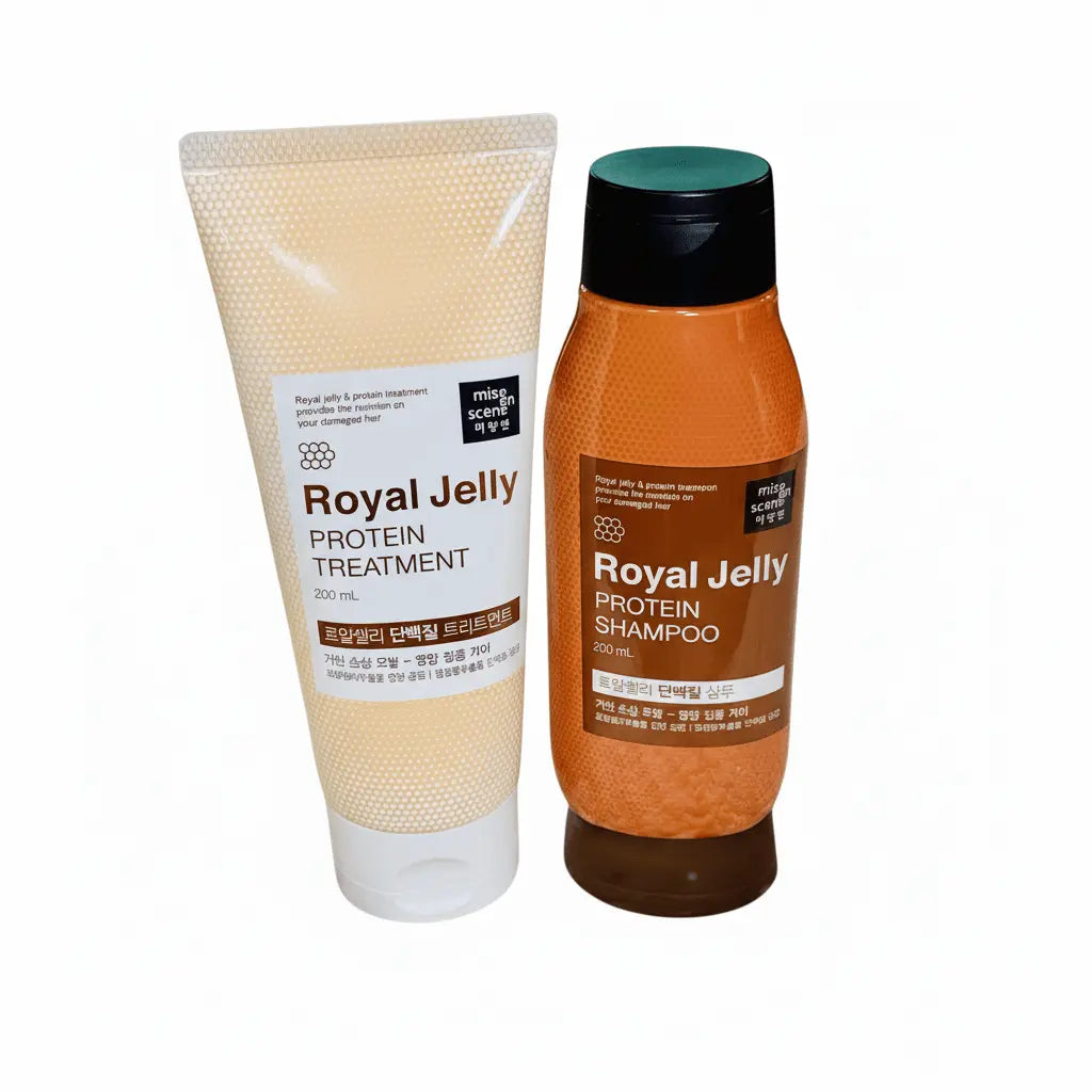 Shampoo Mise En Scène Royal Jelly Protein 200ml | Nutrição Real com Geléia Real - Afrodite Beauty