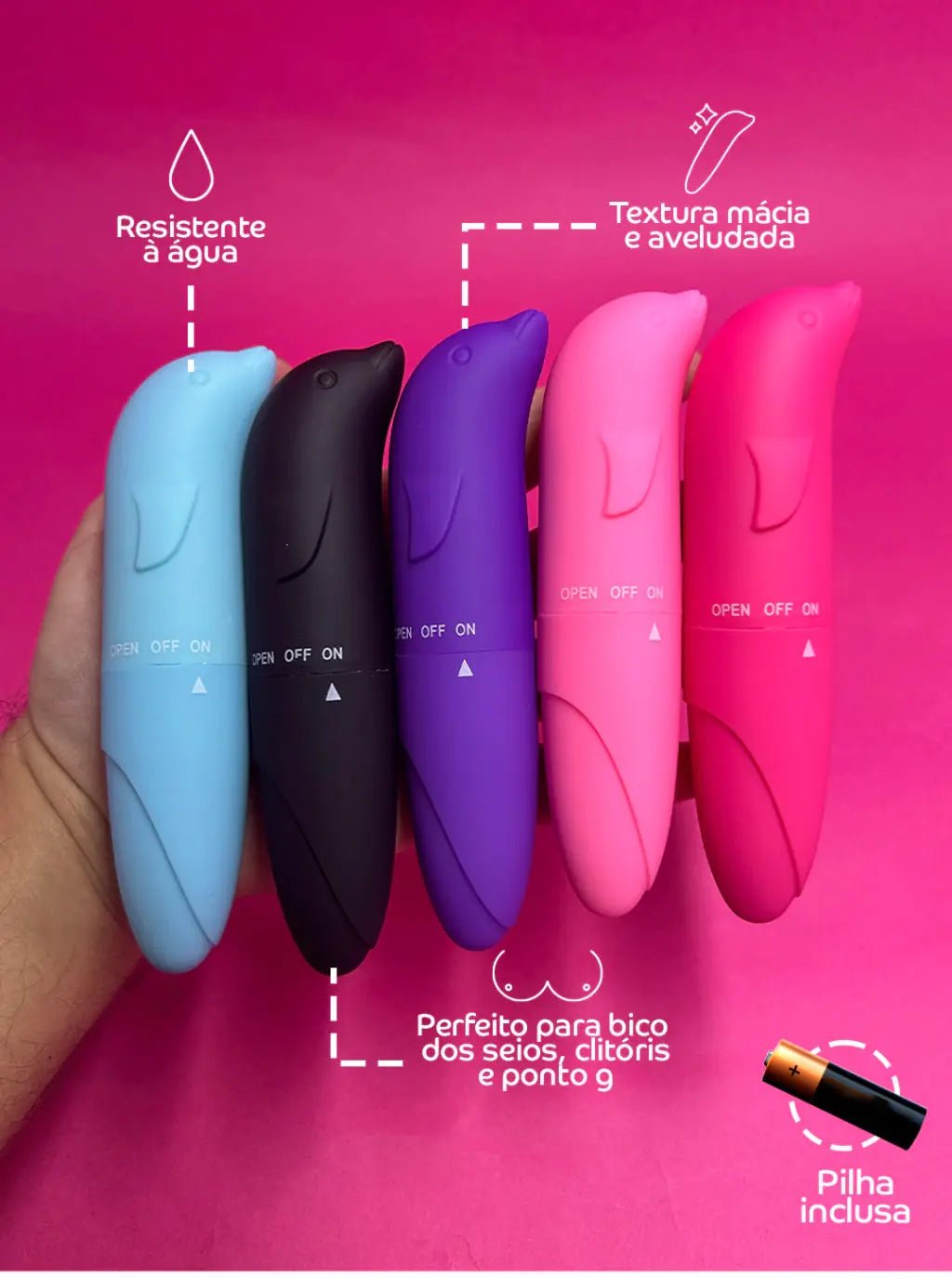 VIBRADOR GOLFINHO - Afrodite Beauty